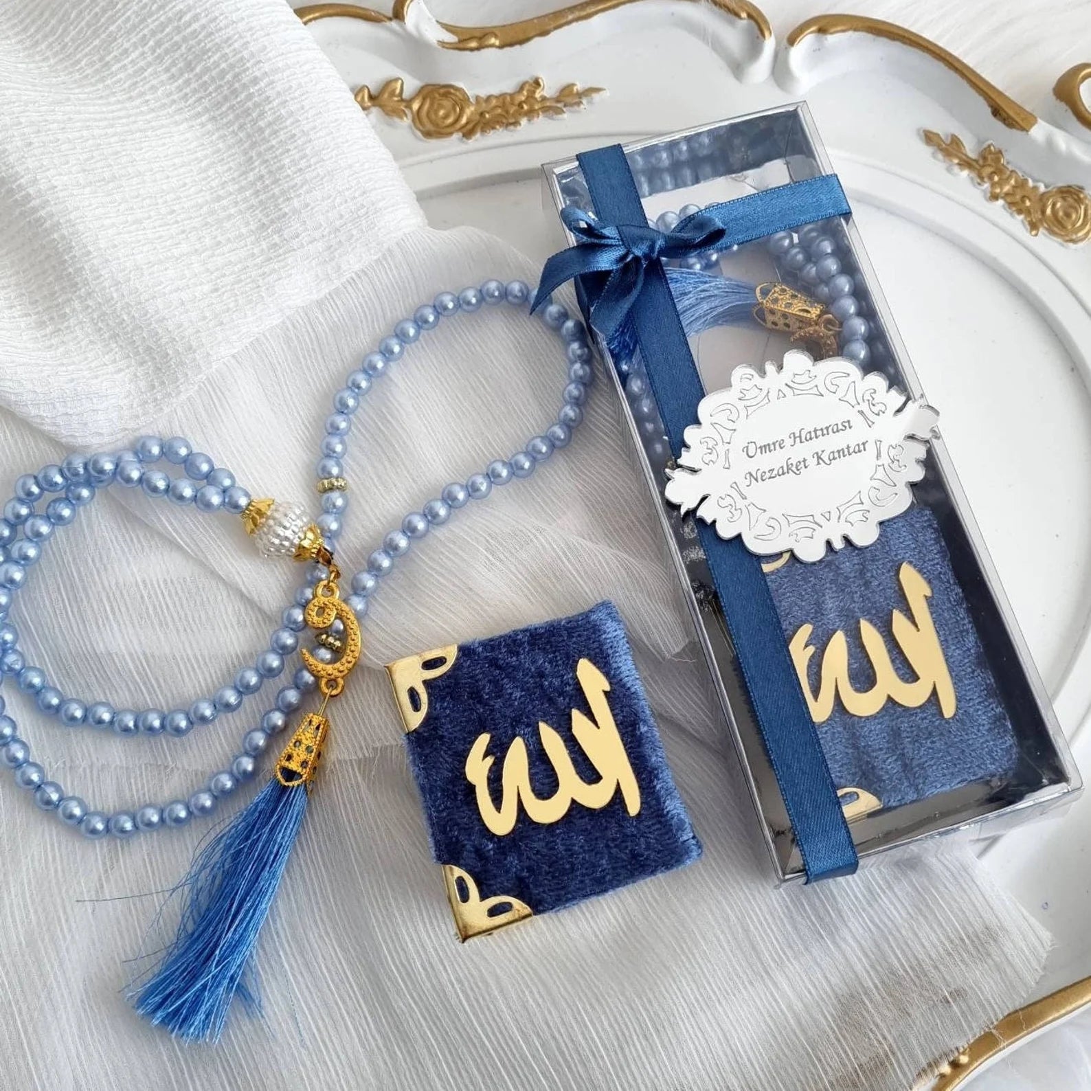 Mini Quran and tasbih gift box